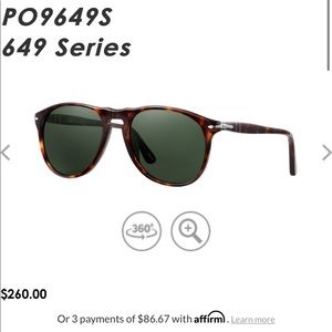 PERSOL STEVE MCQUEEN SUNGLASSES PO9649S
649 Series